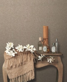 Vliesové tapety Casual Shick vzor rybia kosť tmavo hnedá