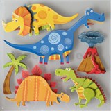 3D samolepky na stenu detské dinosaury