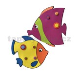 3D penová dekorácia na stenu rybky 48 x 25 cm