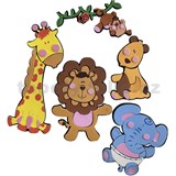 3D penová dekorácia na stenu jungle 41,5 x 31,5 cm