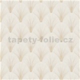 Vliesové tapety na stenu ELLE DECORATION 4 art-deco zlaté na bielom podklade
