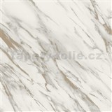 Papierové tapety na stenu IMPOL mramor so zlatým žíhaním