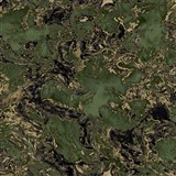 Papierové tapety na stenu IMPOL moderná mramorová zlato-zelená stierka