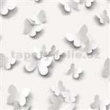 Vinylové tapety na stenu Just Like It 3D motýle sivé