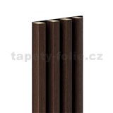 Akustické dekoračné panely MAXI dub tmavý 3D lamely na filcovom podklade 270 x 17,7 cm
