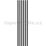 Akustické dekoračné panely biele 3D lamely na filcovom podklade 270 x 30 cm - AKCIA