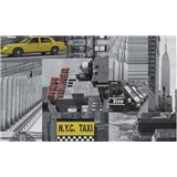 Samolepiace tapety City taxi - 45 cm x 15 m -  POSLEDNÉ METRE