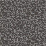 Vliesové tapety na stenu Alpha florálny vzor biely na sivom podklade - POSLEDNÉ KUSY