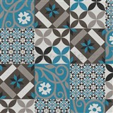 Vliesové tapety na stenu IMPOL New Life Maroccan tyrkysovo-hnedý - POSLEDNÉ KUSY