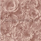 Vliesové tapety na stenu Pint Walls kvety tmavo ružové