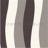 Vliesové tapety na stenu Daniel Hechter vlny hnedo-biele