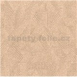 Vliesové tapety na stenu Avalon geometrický vzor tmavo hnedý