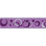 Samolepiace bordúry bubliny strieborno-fialové 5 m x 5 cm