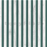 Vliesové tapety na stenu IMPOL lamely svetle sivo-zelené - POSLEDNÉ KUSY