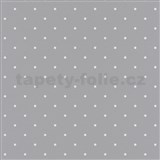 Vliesové tapety na stenu Freestyle bodky biele na sivom podklade