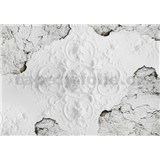 Vliesové fototapety ornament na starej stene rozmer 368 cm x 254 cm - POSLEDNÉ KUSY