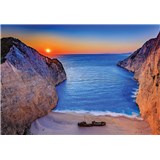 Vliesové fototapety západ slnka na Zakynthosu rozmer 368 cm x 254 cm - POSLEDNÉ KUSY