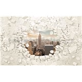 Vliesové fototapety 3D New York, rozmer 416 cm x 254 cm - POSLEDNÉ KUSY
