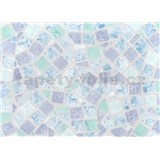 Samolepiace tapety - mozaika modrá, metráž, šírka 67,5 cm, návin 15m,
