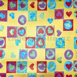 Samolepiace tapety detské - srdiečka, metráž, šírka 67,5 cm, návin 15 m - POSLEDNÉ METRE