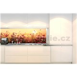 Samolepiace tapety za kuchynskú linku kvetinové pole rozmer 350 cm x 60 cm