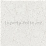 Vliesové tapety na stenu Metropolitan Stories 3 moderná omietkovina biela s metalickou štruktúrou