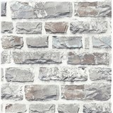 Vliesové tapety na stenu NEUE BUDE 2.0 tehlová stena svetlo sivá - POSLEDNÉ KUSY