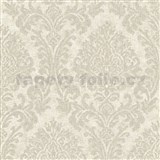 Vliesové tapety na stenu IMPOL Nomad zámocký vzor svetlo hnedý na hnedom podklade - POSLEDNÉ KUSY