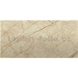 Samolepiace PVC 3D panely rozmer 60 x 30 cm, mramor béžový lesklý - AKCIA