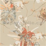 Vliesové tapety na stenu IMPOL PintWalls fauna a flóra na béžovom podklade - POSLEDNÉ KUSY