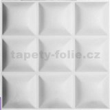 Obkladové panely 3D PVC Block rozmer 500 x 500 mm, hrúbka 1 mm - POSLEDNÉ KUSY