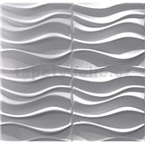 Obkladové panely 3D PVC Wave rozmer 500 x 500 mm, hrúbka 1 mm - POSLEDNÉ KUSY