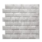 Obkladové panely 3D PVC rozmer 595 x 560 mm, hrúbka 0,6mm, METRO 3D SILVER - POSLEDNÉ