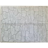 Obkladové panely 3D PVC rozmer 440 x 580 mm kamenný obklad svetlo sivý