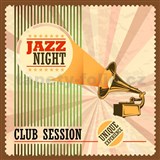 Retro tabula Jazz Night 30 x 30 cm