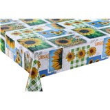 Obrus metráž slnečnica pod modrou oblohou -  POSLEDNÉ METRE