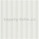 Vliesové tapety na stenu Versailles pruhy bielo-strieborné
