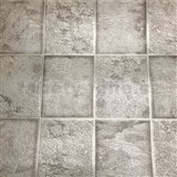 Vinylové tapety na stenu obklad sivý so striebornými odleskami - POSLEDNÉ KUSY