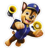 3D penová dekorácia na stenu Labková patrola Chase v akci (Paw Patrol) + DARČEK ZDARMA