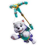 3D penová dekorácia na stenu Labková patrola Everest v akci (Paw Patrol) + DARČEK ZDARMA