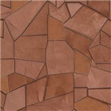 Vliesové tapety na stenu ELLE DECORATION 4 geometrický vzor tehlovo-červený
