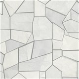 Vliesové tapety na stenu ELLE DECORATION 4 geometrický vzor bielo-sivý