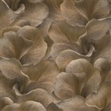 Vliesové tapety na stenu GMK Fashion for walls  5 florálny vzor metalicky tmavo hnedý