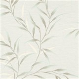 Vliesové tapety na zeď GMK Fashion for walls 5 lístky modro-béžové na bielom podklade