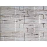 Obkladové panely 3D PVC rozmer 440 x 580 mm nepravidelný obklad štruktúrovaný krémový s žíhaním
