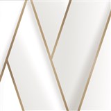 Vliesové tapety na stenu IMPOL art-deco krémové s metalicky niklovými kontúrami