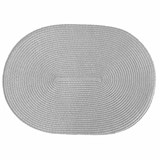 Jutové dekoratívne prestieranie na stôl RATAN oválné svetlo sivé - POSLEDNÉ KUSY