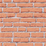 Vliesové tapety IMPOL Wood and Stone 2 tehly oranžové so sivou škárou