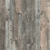 Vliesové tapety IMPOL Wood and Stone 2 drevo vintage hnedo-sivé