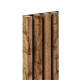 Dekoračné panely MAXI dub wotan 3D lamely na filcovom podklade 270 x 17,7 cm